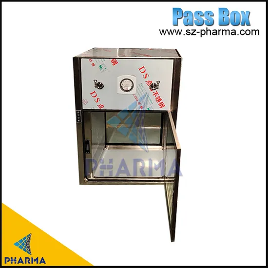 Pharmaceutical Grade Transfer Hatch for Sterile Material Handling Certified ISO Class 5 Clean Room Pass-Through Chamber